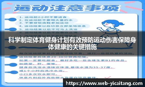 科学制定体育健身计划有效预防运动伤害保障身体健康的关键措施